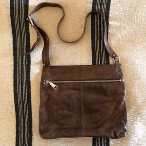 HOBO brown leather crossbody